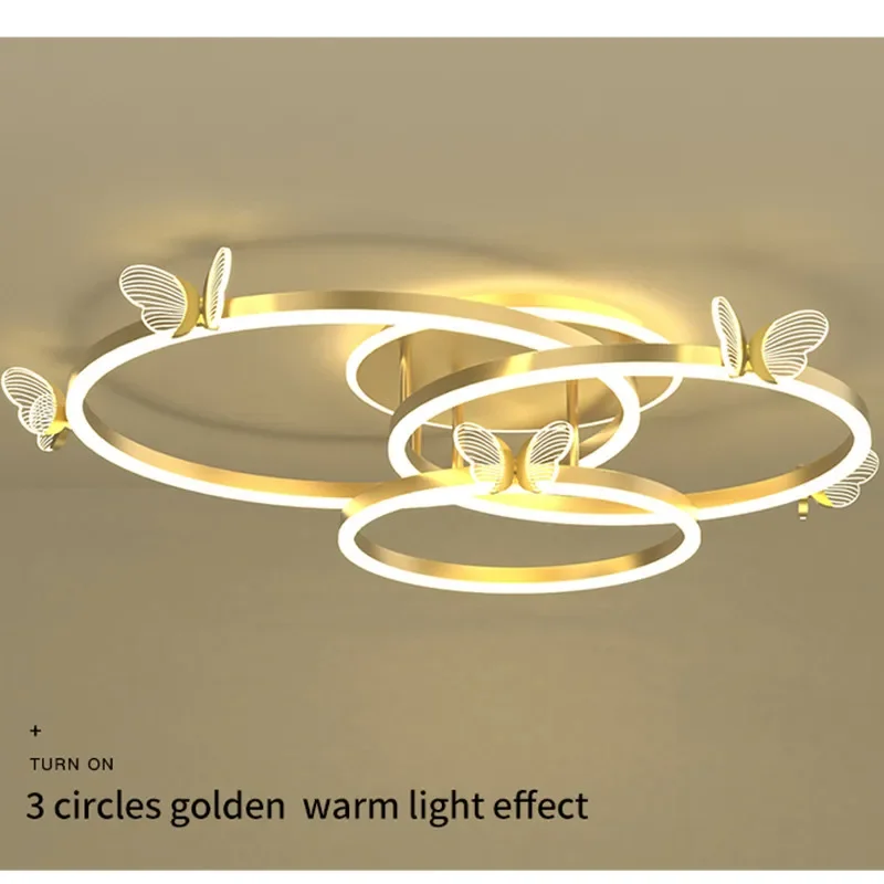 

Nordic Art Ceiling Lamp Butterfly Ceiling Light for Bedroom Living Room