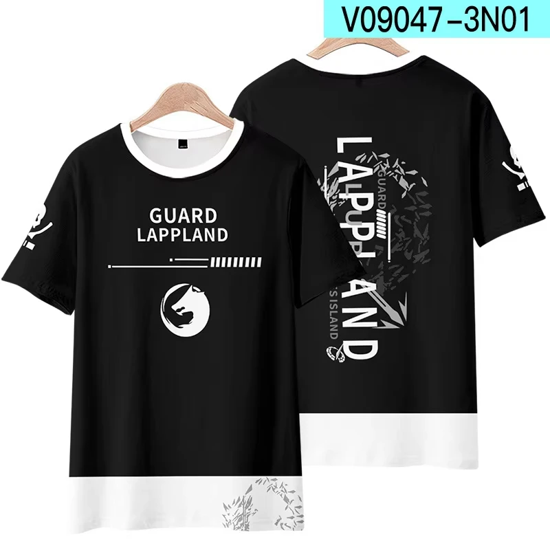 Game Arknights 3D Print T Shirt Men Women Texas Amiya Chen Lappland Exusiai Skadi W Funny T-shirt Graphic Tees Cosplay Tops