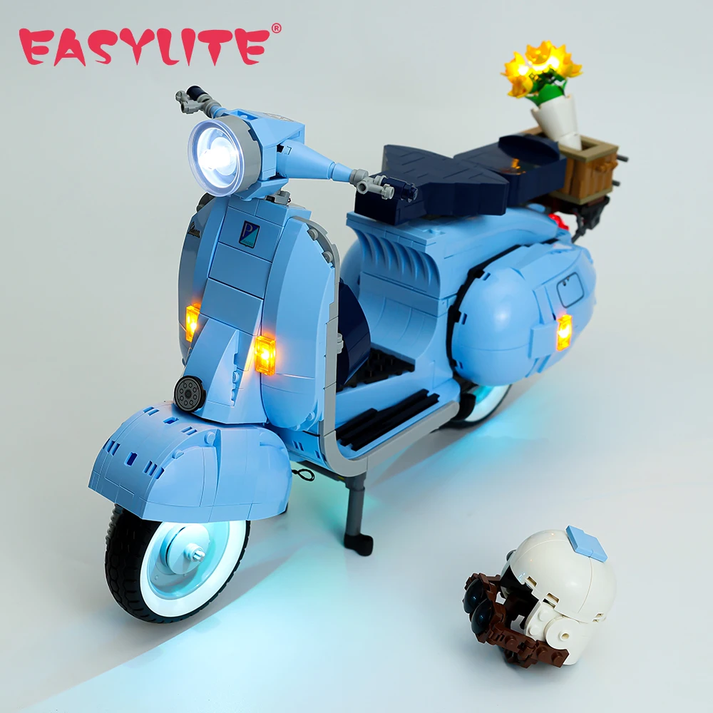 EASYLITE LED Light Set per Creator Expert 10298 Vespa 125 moto moto modello Building Blocks solo Kit di illuminazione No Model