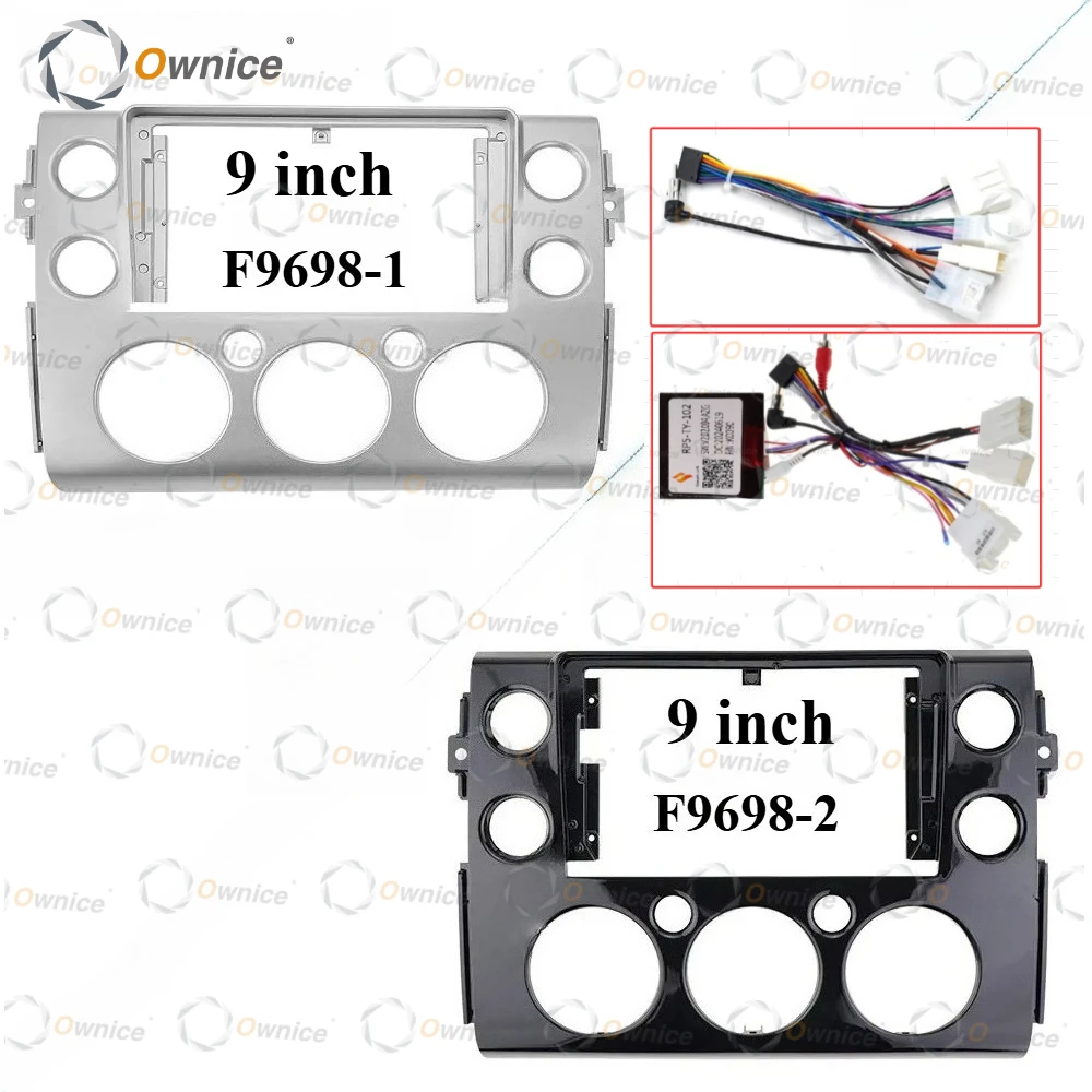 

Автомобильная рамка-адаптер Ownice 9 дюймов для установки Android-магнитолы в Toyota FJ Cruiser J15 2006-2020 с декодером Canbus