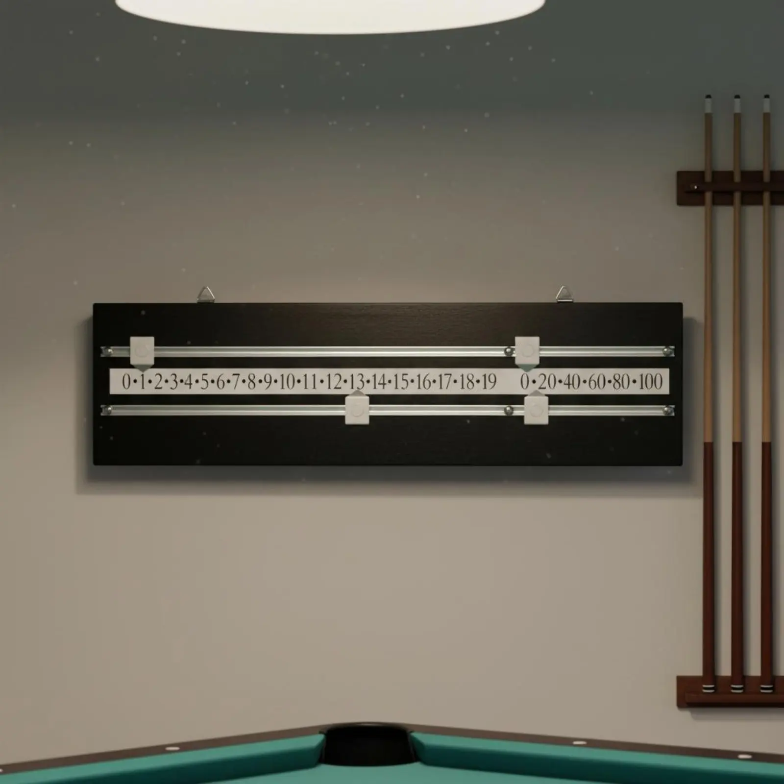 

Billiard Scoreboard Easy to Read Numbers Pool Score Counter Wooden Slide Score Counter Manual Function Game Room Equipment