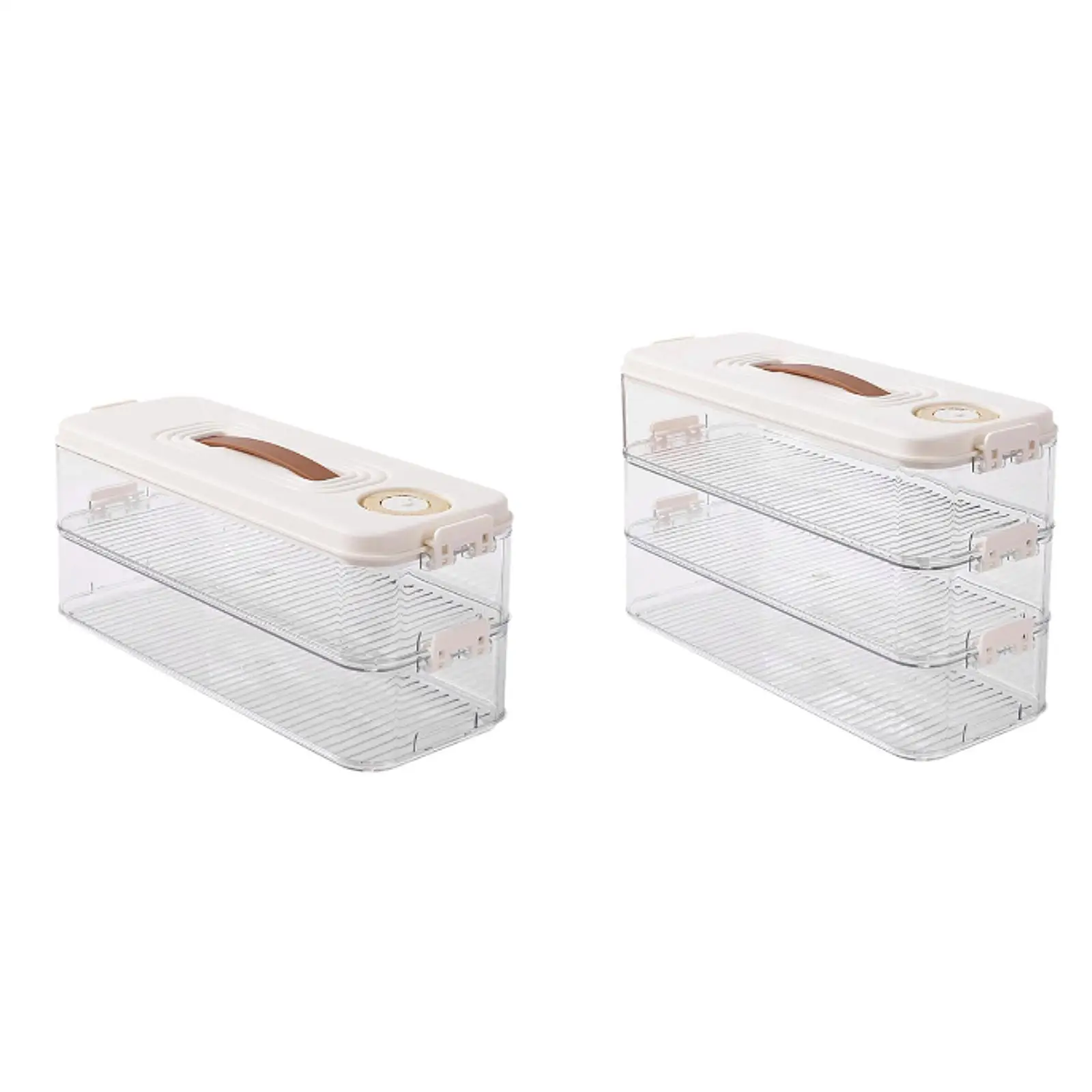 Food Storage Containers with Lid Snap Sealed Transparent Fridge Storage Container for Kitchen Fridge Wontons Meat Vegetables