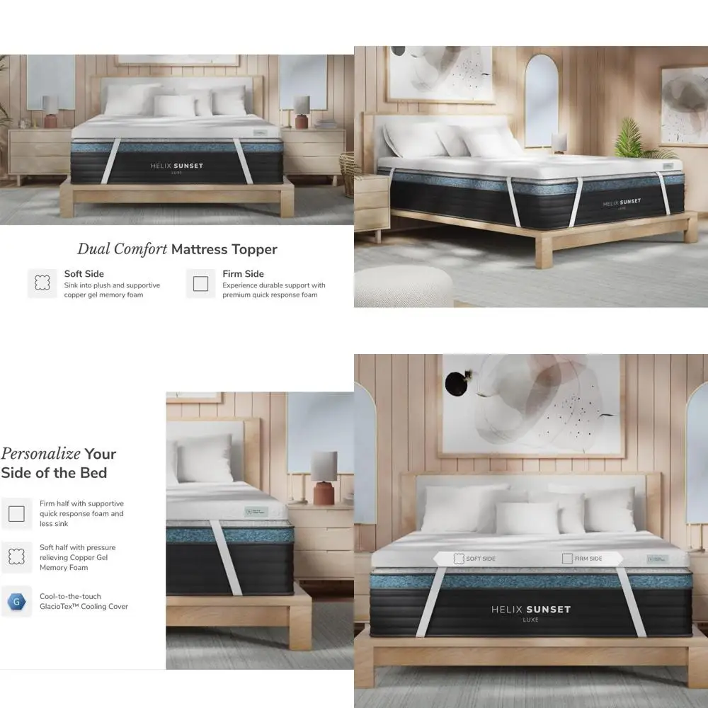 

Dual Comfort Memory Foam Mattress Topper - King Size