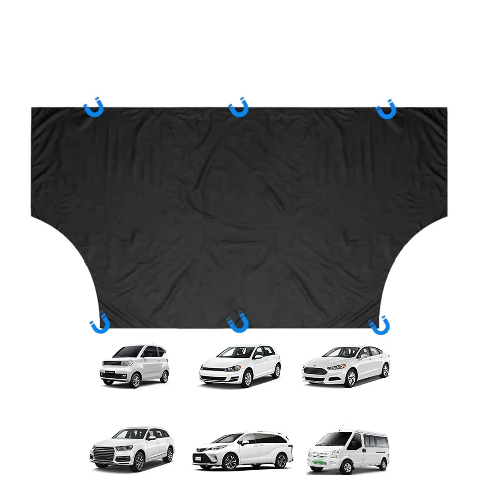

Windshield Cover For Snow All-Weather Waterproof Heavy Duty Auto Sunshade Windshield Cover Window Blanket For Car Trucks Pickup