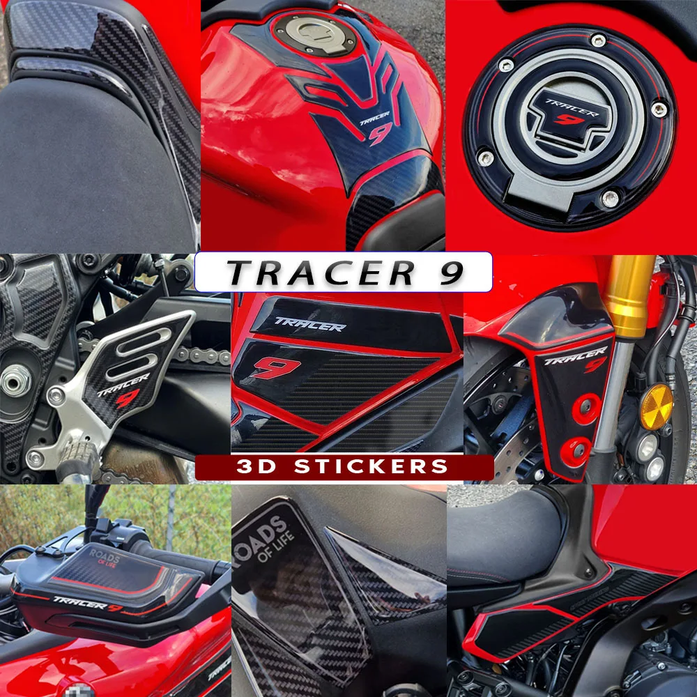 For Yamaha Tracer 9 Tracer 9GT 2022 2023 Accessories Motorcycle 3D Epoxy Resin Sticker protection decal stickers