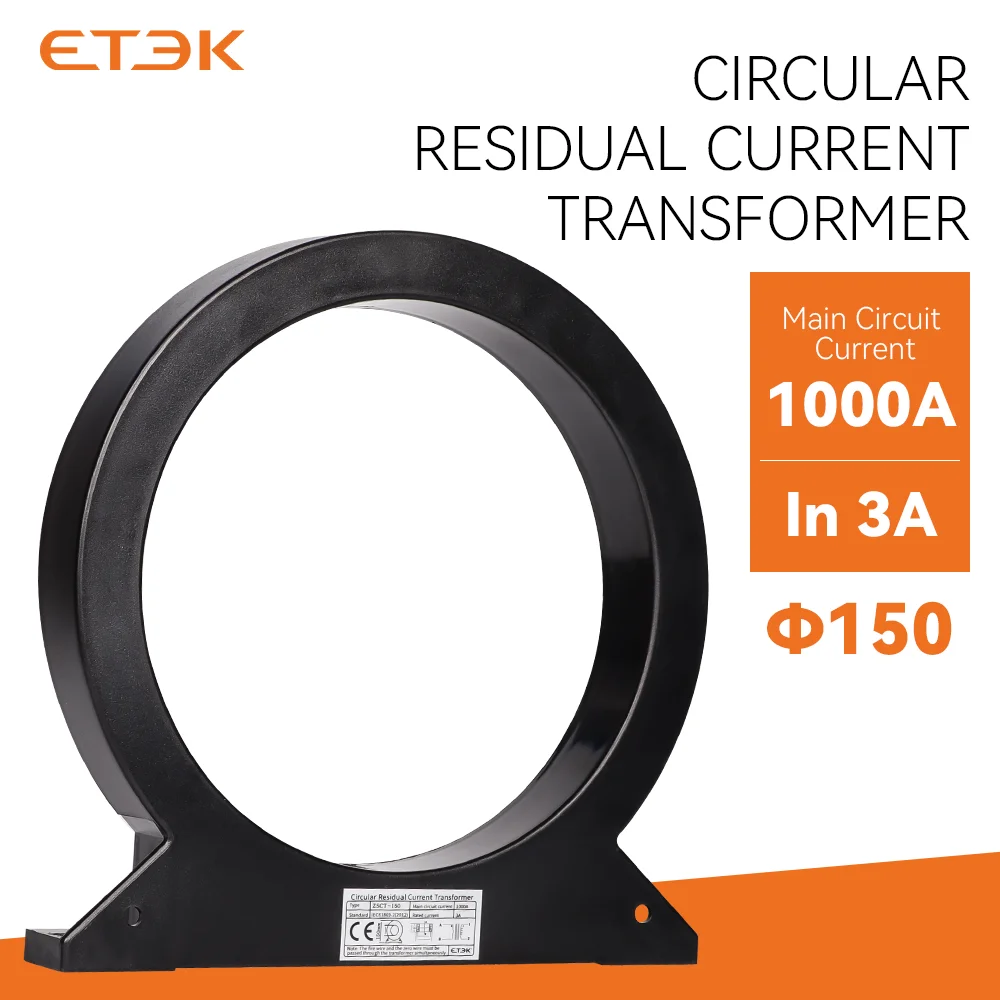 ETEK Split Core Current Transformer 45mm/100mm/150mm/200mm, 100/5A AC/DC Sensitive for Energy Meter & Power Monitoring ZSCT