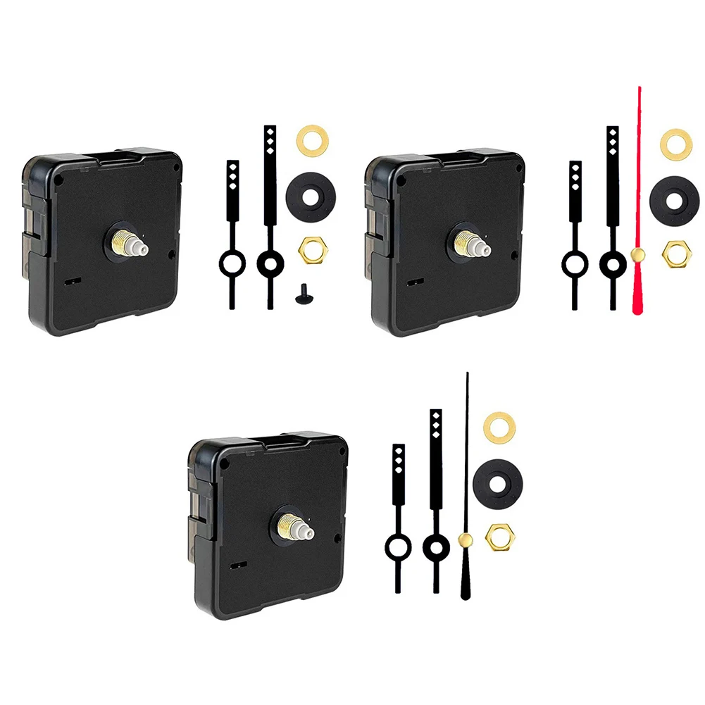 DIY Home Clock Movement Kit 2PCS or 3PCS Quartz Mechanism with Silent Operation for Creative Wall Clock Projects