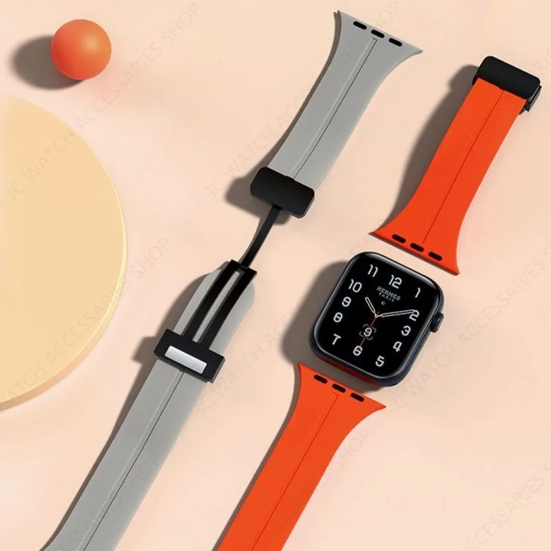 Силиконовый ремешок для Apple watch series 7 8 9 SE 6 5 4 3 2 44 мм 38 мм 40 мм 45 мм 41 мм 42 мм 44 мм correa Apple watch ultra Band 49 мм