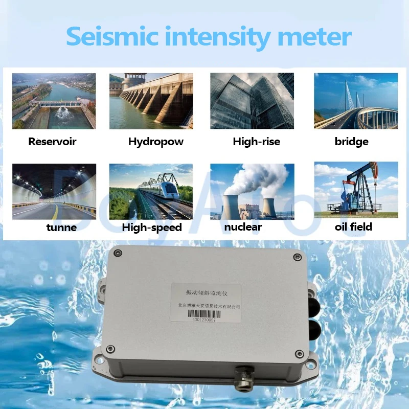 BOY-MS01 Realtime monitoring van seismische intensiteitsmeter met geavanceerde bescherming, voortreffelijk, compact en eenvoudig te installeren