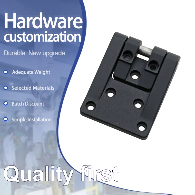 

Black Zinc Alloy T-Shaped Corner Rotation Hinges for Electrical Distribution Boxes Industrial Cases and Cabinet Doors