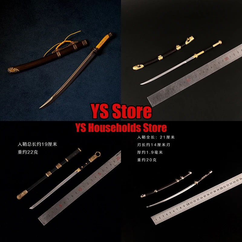 

1/6 Soldier Anime Ancient Japanese Miniature Sword Model Toys Scene Accessory For 12" Action Figure Decoration Fans Collection