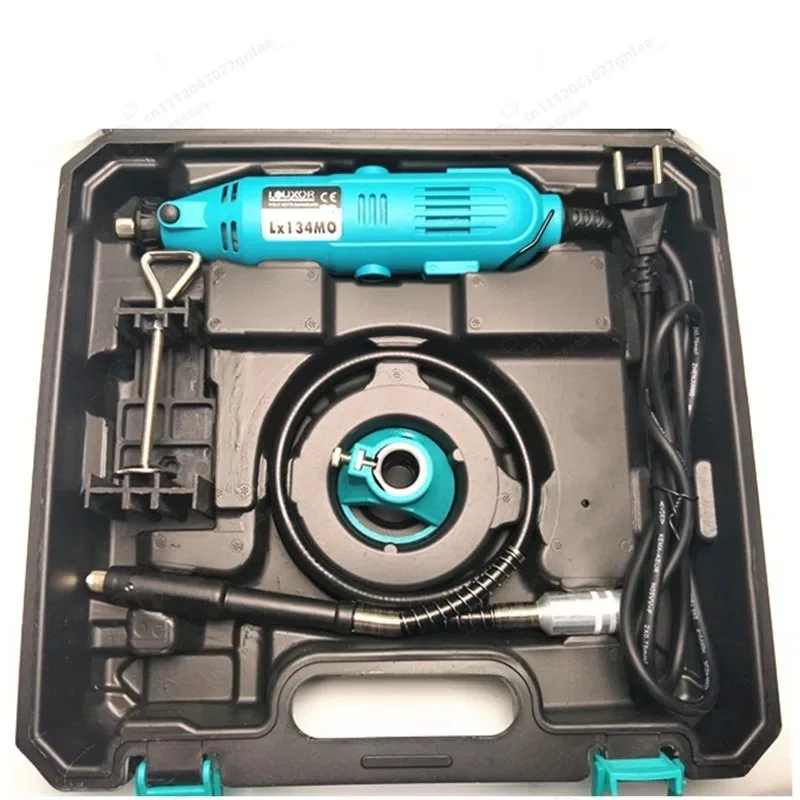 130W Mini Electric Hanging Grinder, Variable Speed DIY Rotary Tool for Engraving, Grinding, Drilling & Cutting