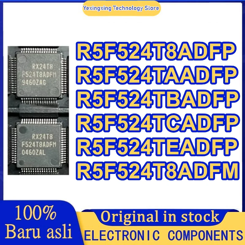 New Original R5F524T8ADFP R5F524TAADFP R5F524TBADFP R5F524TCADFP R5F524TEADFP R5F524T8ADFM QFP-100 chip In Stock