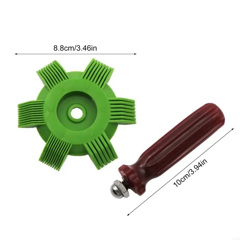 Escova reutilizável da aleta do condicionador ar da textura do ABS do pente da bobina do condicionador ar F92F