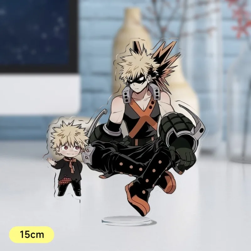 Midoriya Izuku Plate Desk Decor My Hero Academia Standing Bakugou Katsuki Collection Ornament Todoroki Shoto Acrylic Doll Model