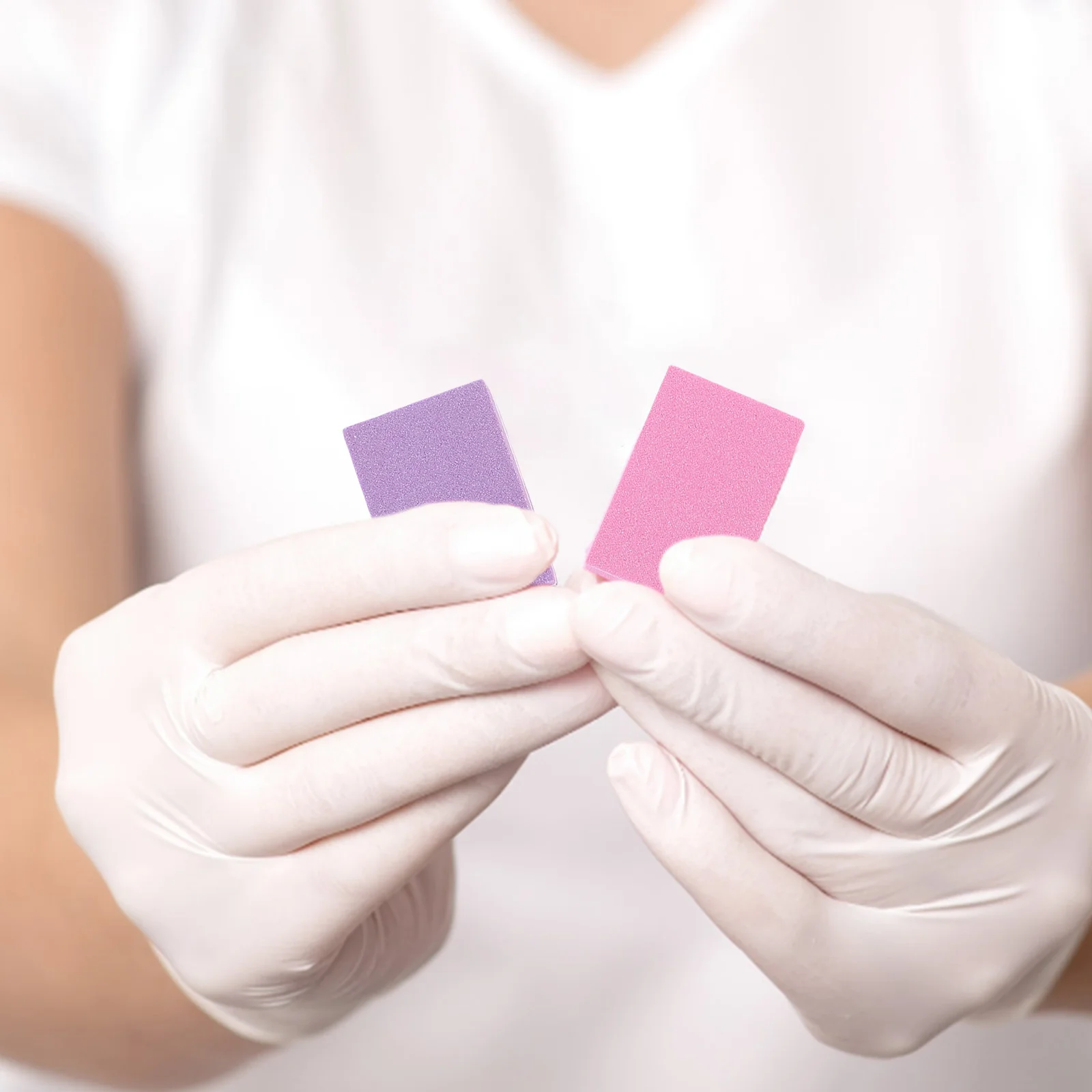 Bloc de polissage éponge pour lime à ongles, outil de meulage de manucure double face pour le ponçage des ongles des pieds, tampon Compact Portable 50 pièces