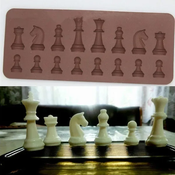 2025 DIY Cake Mold Chess Shaped Chocolate Molds Ice Cube Mould Baking Mould Silicone Cake Decorating Tools Kitchen Accessories