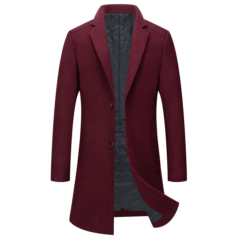 

Новые зимние мужские деловые повседневные пальто, кашемировые шерстяные мужские флисовые теплые плащи, мужские длинные куртки высокого качества 4XL