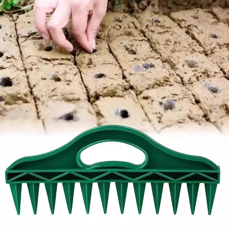 New Type Of Seeding And Drilling Tool Seed Spacing Device Vegetable Plant Sowing Tool Gardening Drilling Loosening Soil Tool