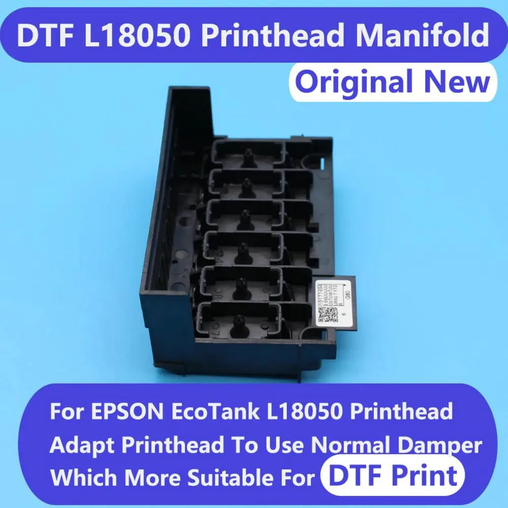 Epson L18050 baskı kafası için baskı kafası manifoldu dönüştürücü kiti kullanımı DTF mürekkep damperi L18050 XP600 DTF yazıcı dönüştürmek değiştirmek