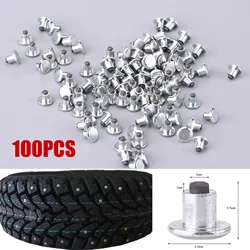 Tornillos de tuerca de neumático de rueda, clavos de neumático de nieve para bicicleta, motocicleta, ATV, zapatos, 100 piezas, 6,5mm/0,26