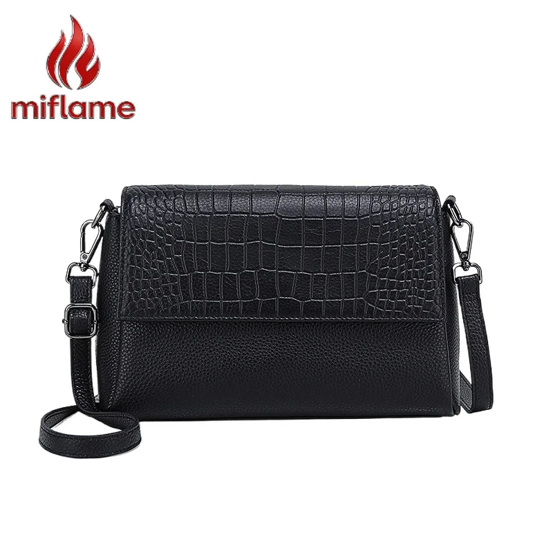 

Soft Genuine Leather Crossbody Bag for Women | Vintage Stone Grain Design | Unique Retro Shoulder Handbag