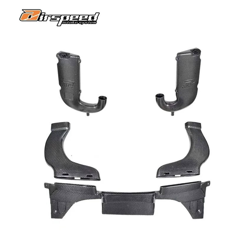 Airspeed High Performance Air Intake System Dry Carbon Auto Engine Cold Induction System Kits for C63 W205 M177 4.0T