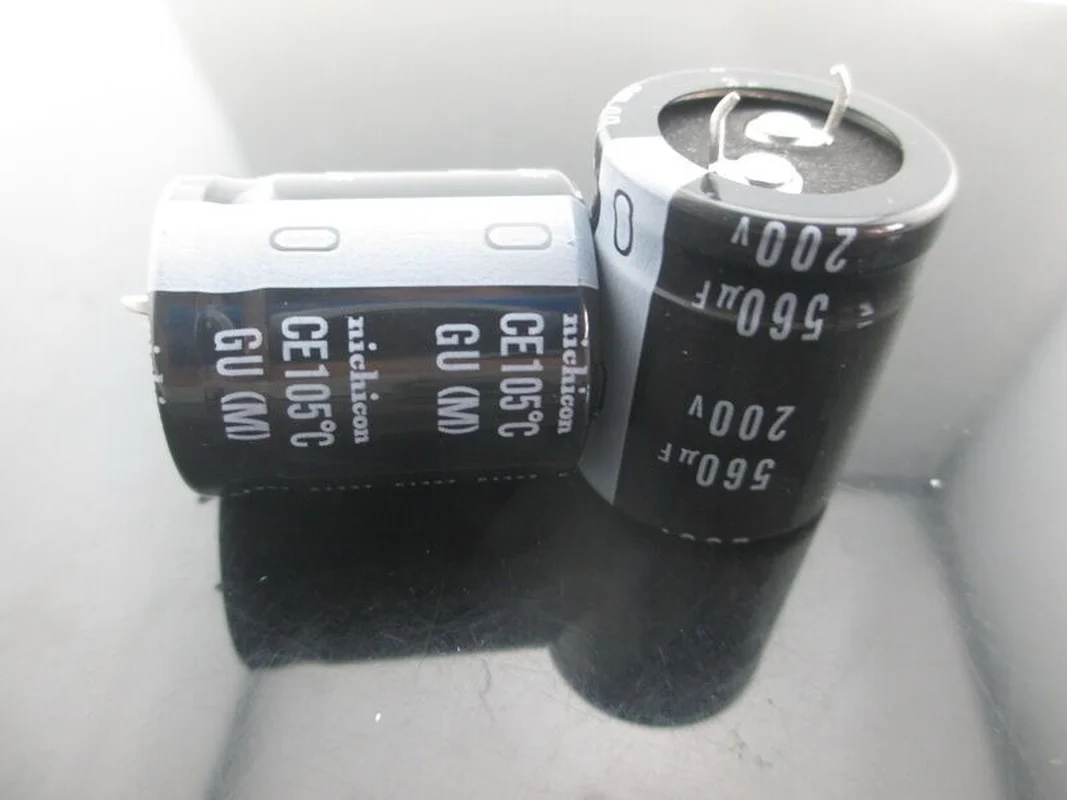 4pcs NICHICON GU 560mfd 200V 560uf 25*30mm long life electrolytic Capacitor 105℃