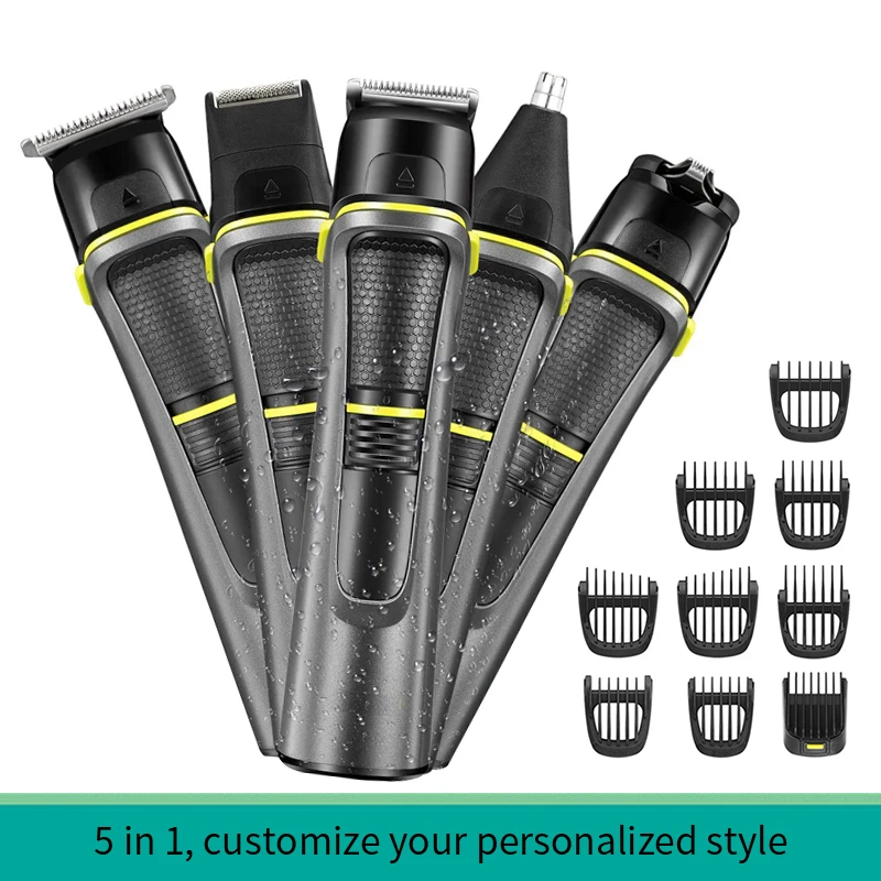 

5 In1Hair Trimmer For Men Professional Hair Clipper Barber Accessories Cut Machin Beard Trimmer Hair Cutting Machine Hair Cutter