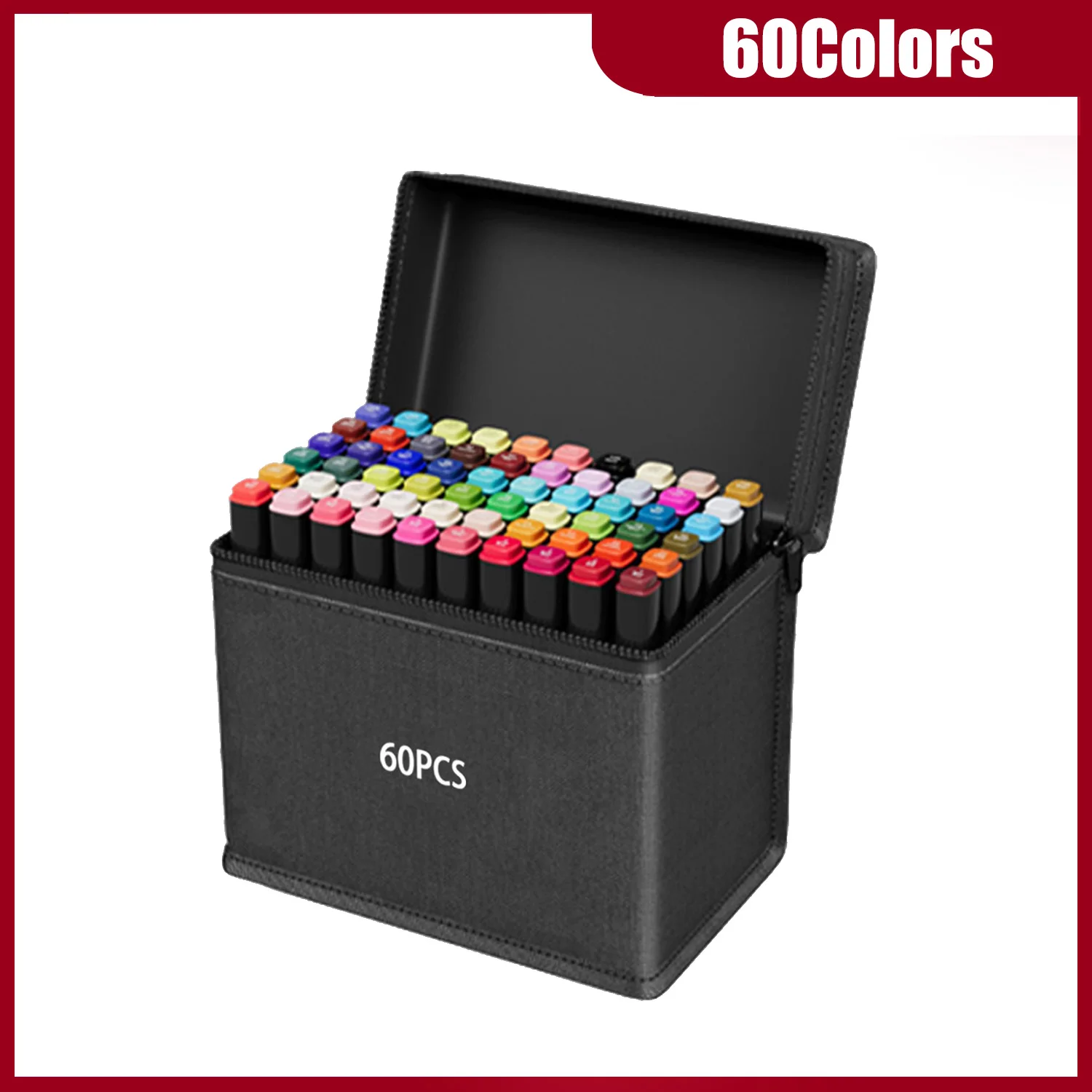 24-262 kleuren alcoholtekening markers Dual Tip permanente kunstschets markers voor illustratie schoolbenodigdheden kerstcadeaus