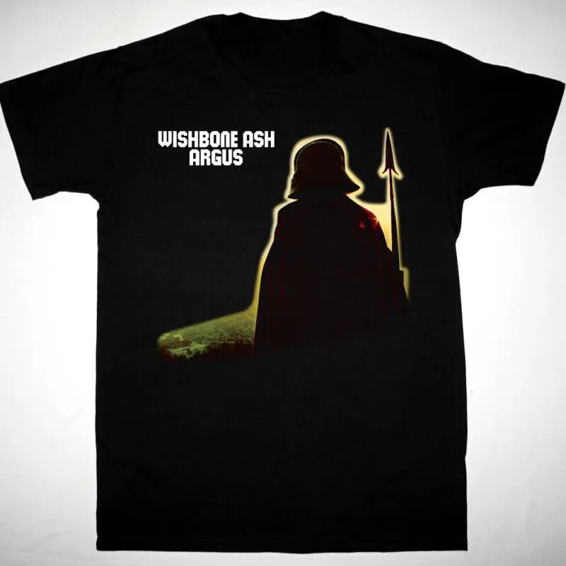 Wishbone Ash band Argus Men T-shirt Black Cotton Tee All Sizes 1F1246