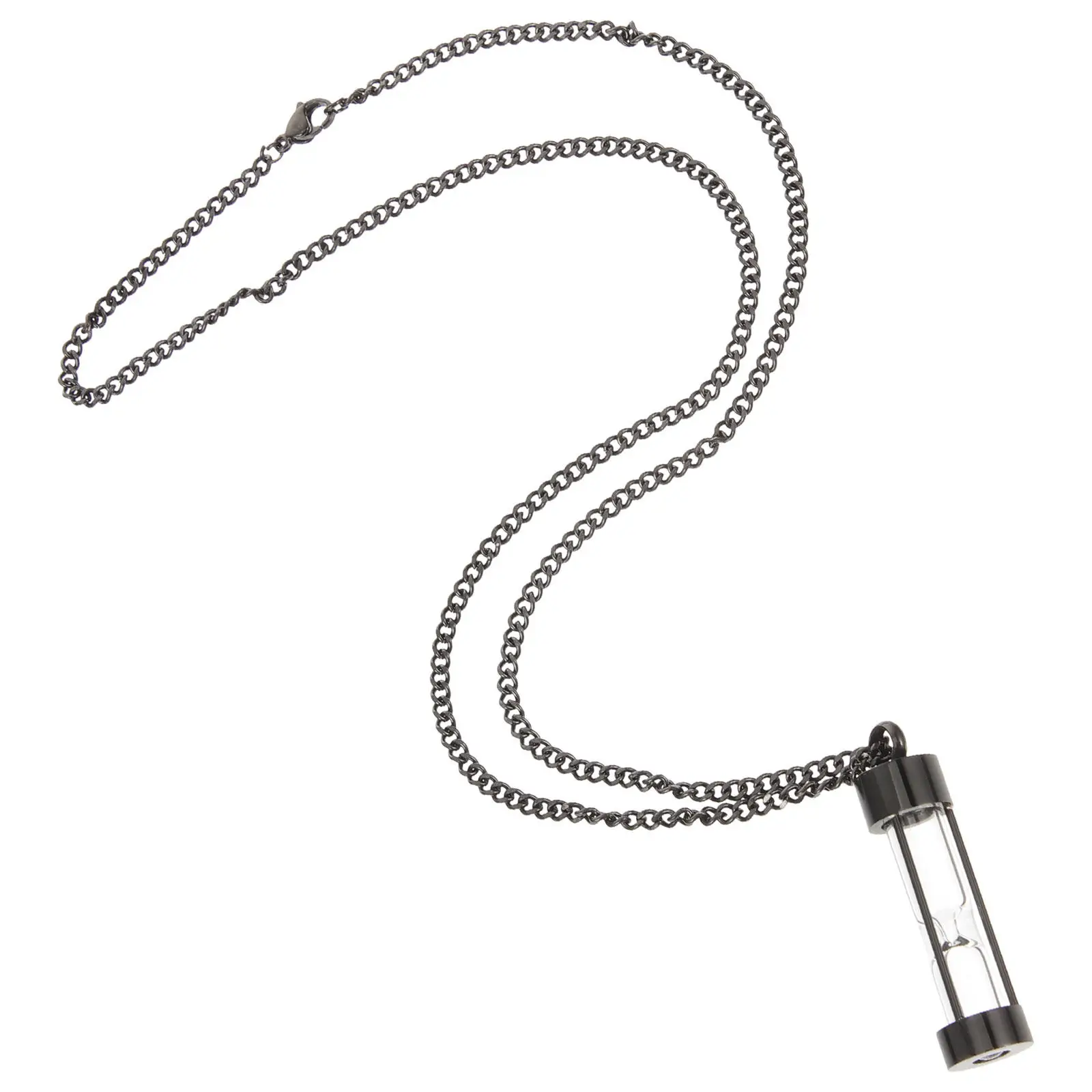 

Necklace for Ashes of Loved Hourglass Vial Urn Pendant Premium Titanium Steel Cremation Memorial Jewelry Keepsake
