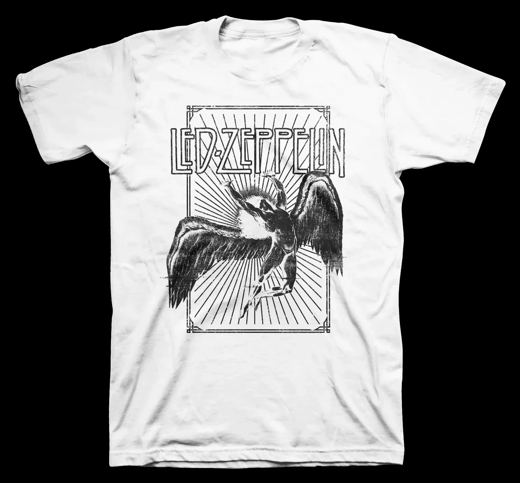 2026 Led Zeppelin Grafik-Baumwoll-T-Shirt für Herren, Kurzarm, Unisex, Oversize, Beliebter Tagesstil, Streetwear V Y2K – Detail 2