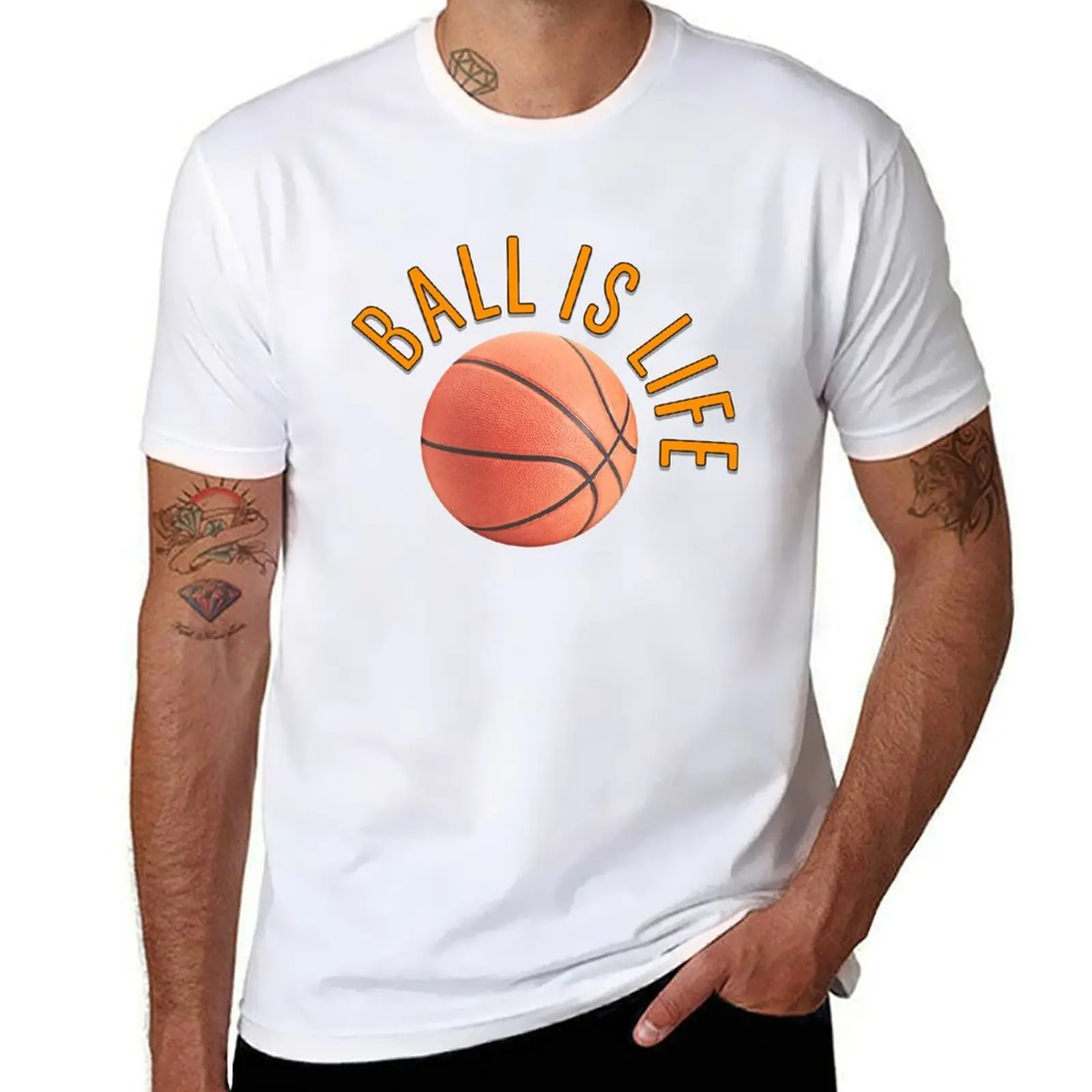 

Ball is life T-Shirt t shirt for man 100 percent cotton t shirts for man cotton soft T-Shirt