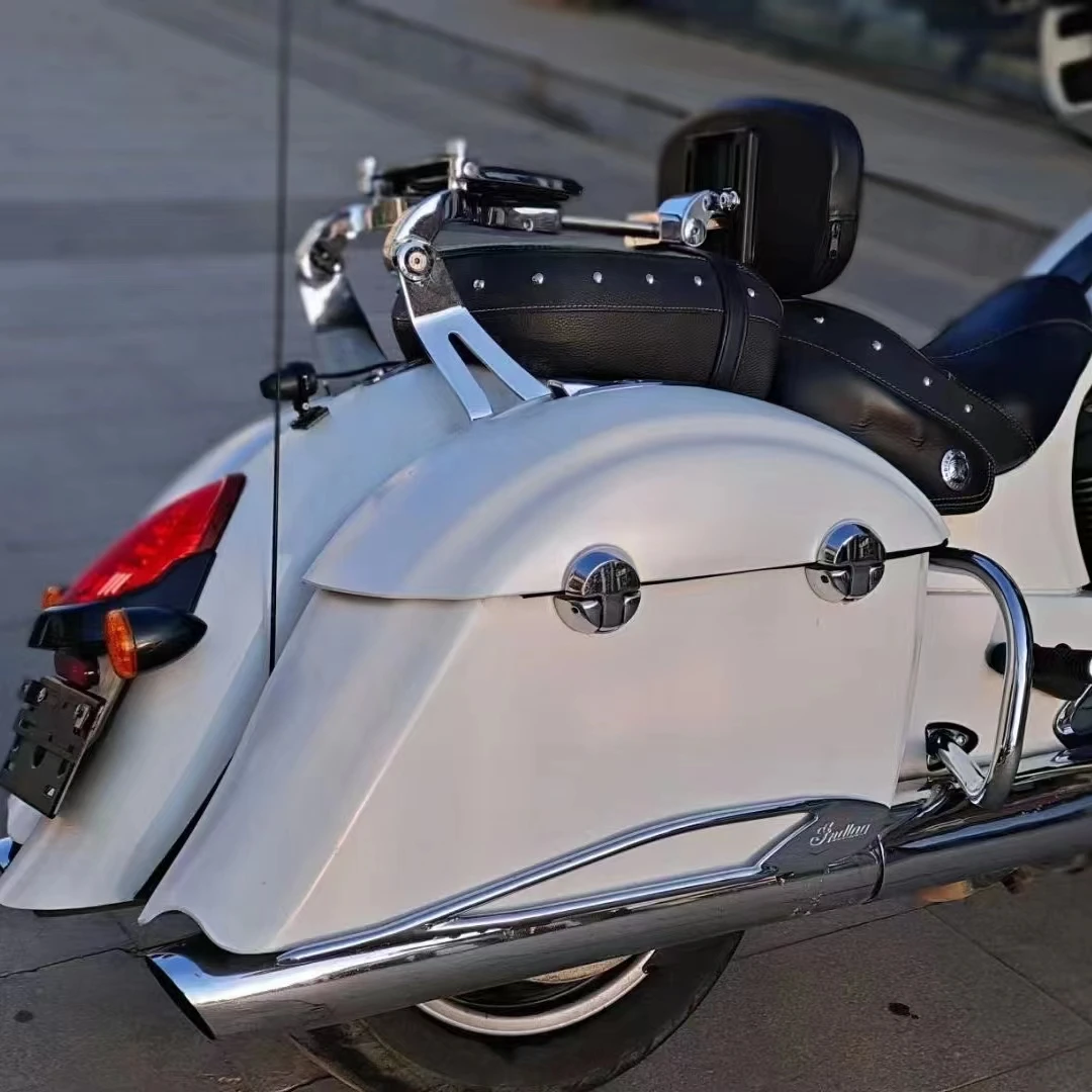 Motocykl uniwersalny kierowca oparcie dla pasażera mocowanie stałe Chrome dla Indian 04-22 Hard Saddlebag
