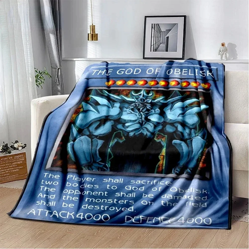 Manta de anime Yu-Gi-Oh! Dragón Blanco de Ojos Azules: estilo de dibujos animados con temática de cartas, ultrasuave, ideal para dormitorio y decoración del hogar.