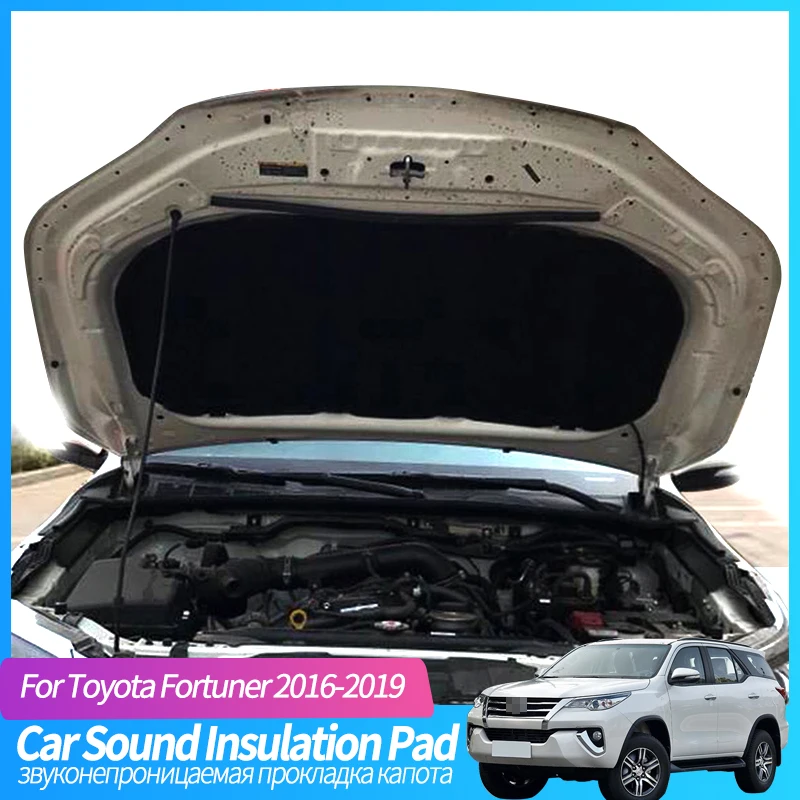 For Toyota Fortuner 2016-2023 18 2019 2020 22 Cover Engine Firewall Cotton Pad Gasket Heater Hood Insulation Layer Soundproofing