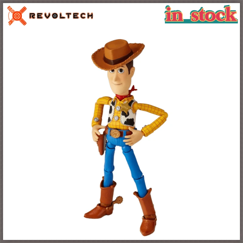 In Stock Original KAIYODO Revoltech Toy Story Sherif Woody 2.0ver. Action Figures Anime Ornaments Collection Model Gifts