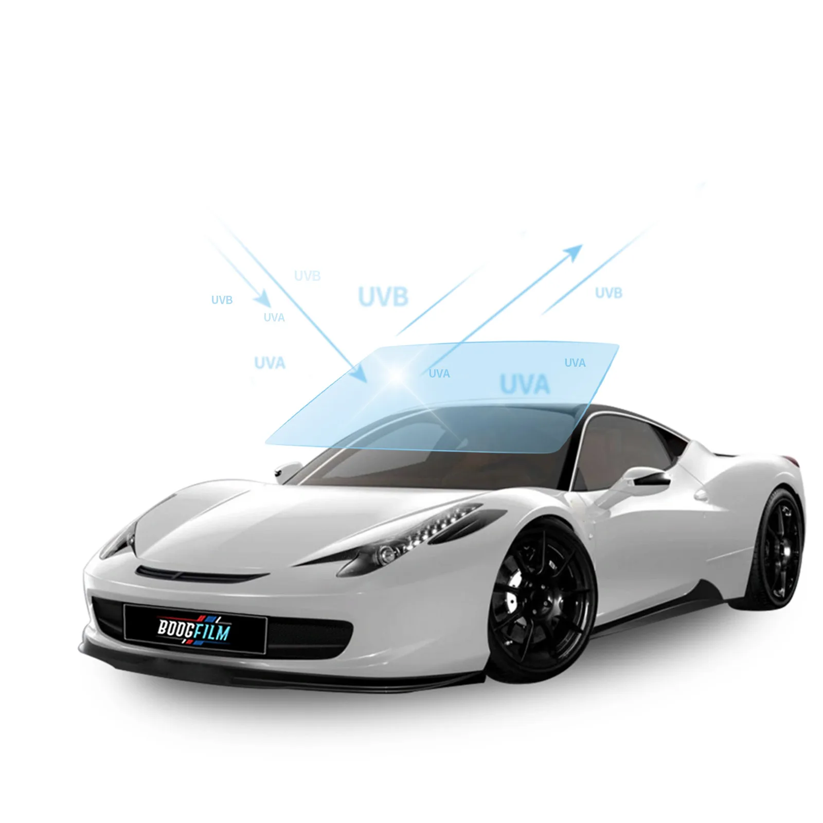 

BOOGFILM Instant Self-Healing KPU Base Anti-Scratch Car Windshield Protection Film with Easy Installation Good Shrinking Feature