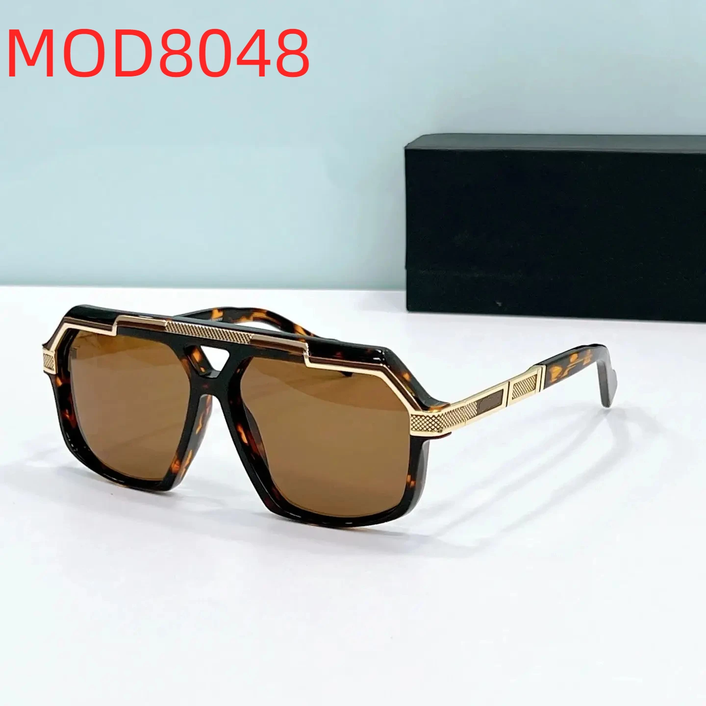 Authentic MOD8048 Top Quality Luxury Designer Popular Men Women Sun Glasses Casual Square Business Retro Male Couple Eyewear