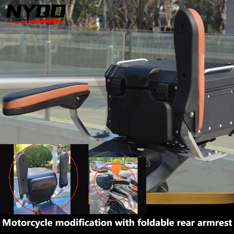 

Motorcycle Rear Seat Safety Children Armrest Scooter Uy125 Universal Folding Armrest Modification Accessories