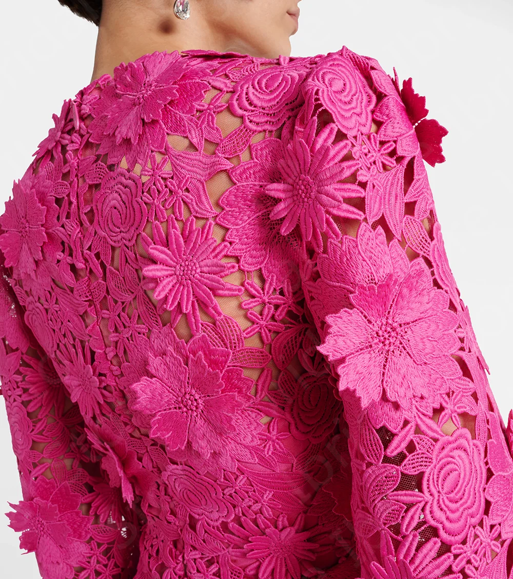 Requintado rosa mãe vestidos de renda 3/4 mangas mãe da noiva vestidos 2024 decote em v vestidos de festa de casamento flores