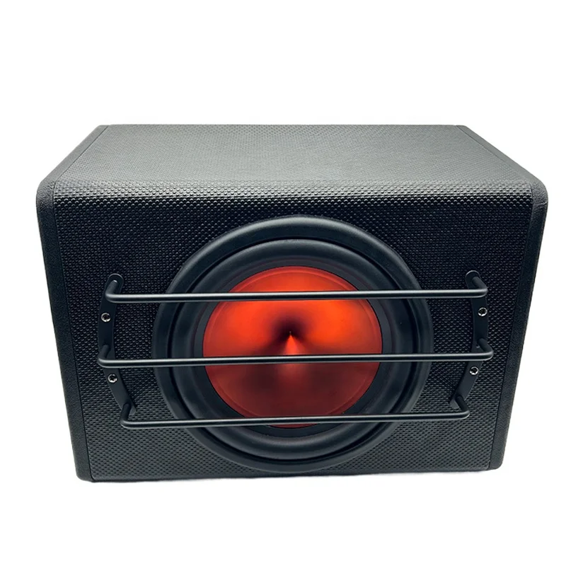 top 12V Big Power (10 Inch 1500W/12inch 2000W )Integrated active subwoofer Wooden Active Audio Modified Trapezoid Subwoofer