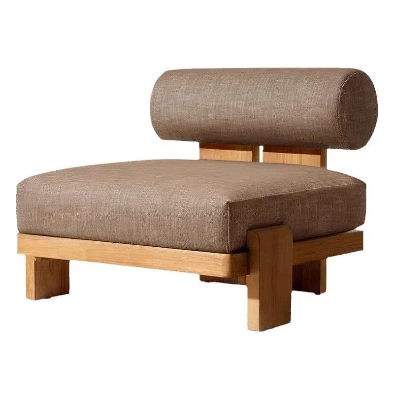 

Minimal solid wood fabric sofa