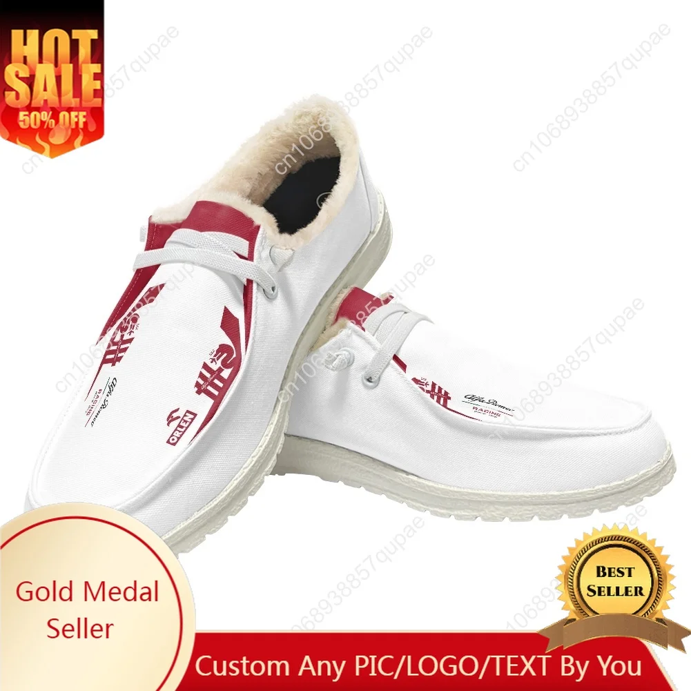 A-Alfa Plush Casual Shoes Flat Shoe Teenager R-Romeo Breathable Casual Outdoor Lightweight Footwear Couple Custom Made Shoe