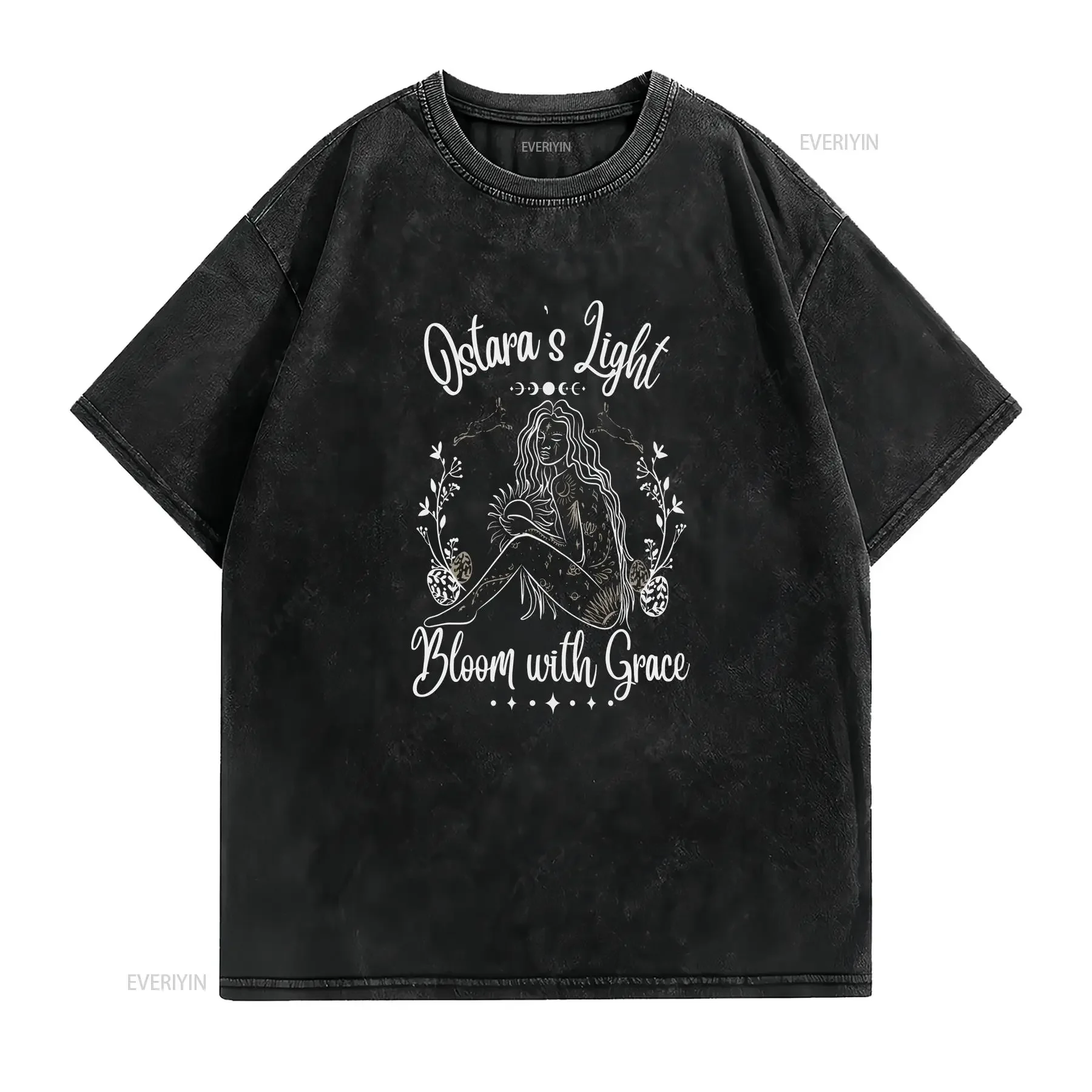 Ostara goddess shirt eostre equinox spring moon pagan festival witchcraft witch gift easter rituals Wicca vintage Washed homme