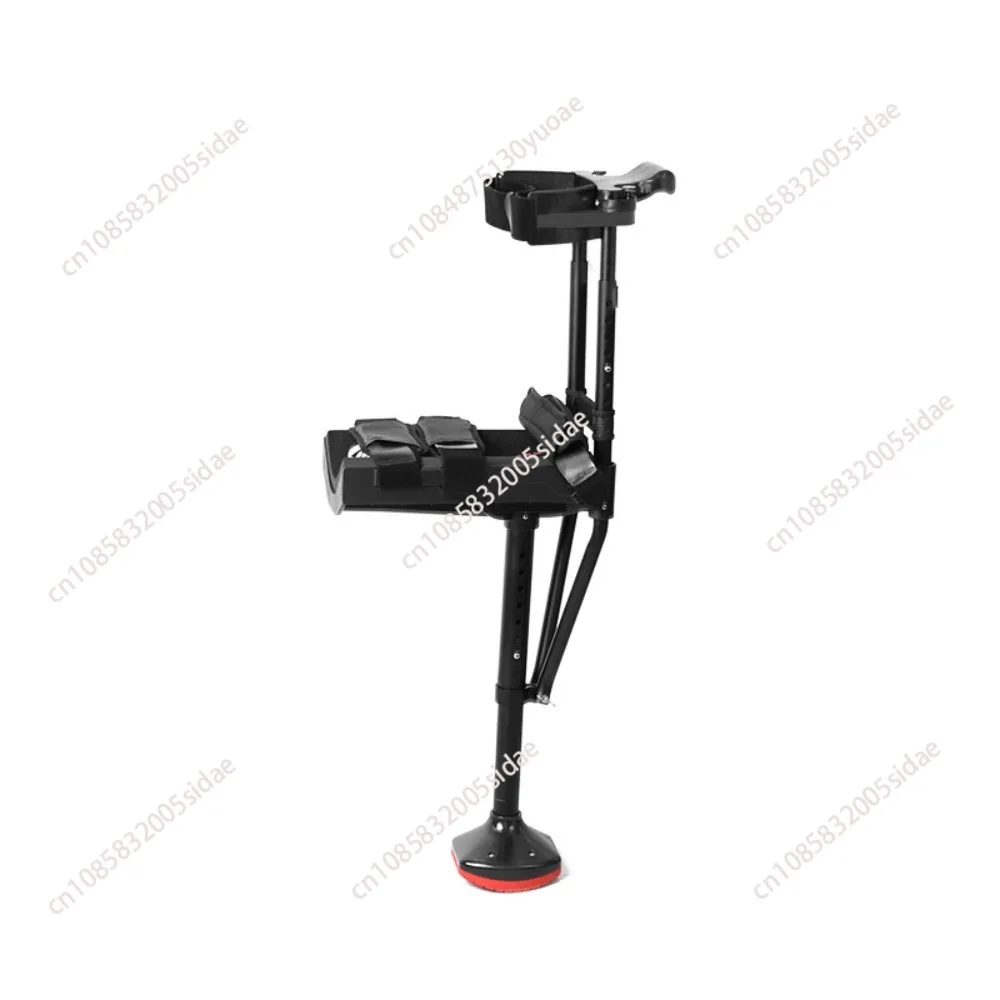 Walking Crutches For Adults Hands Free Knee Crutch Anti Skid Single Leg Telescopic Assisted Walking Crutch Support-free Crutch