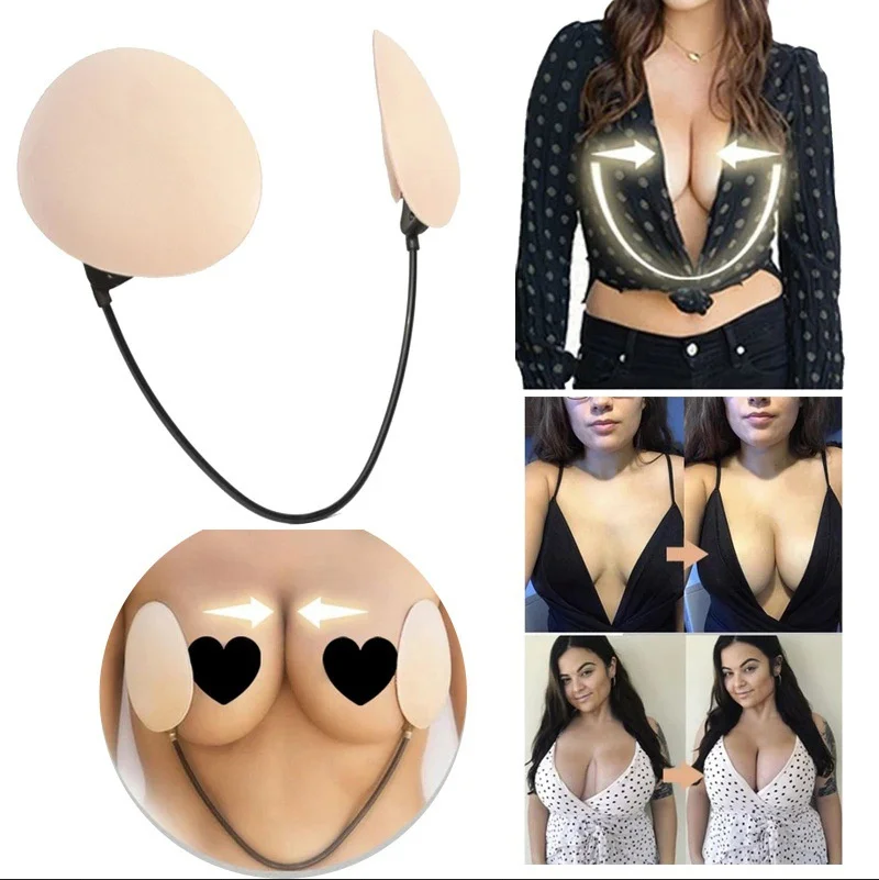 

Women's Sexy Shaping Chest Patch Anti Bulge Breast Patch Strapless Women Gather Breast Beauty Patch Invisible Bra