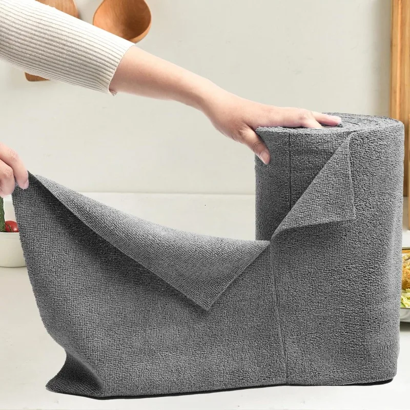 

Roll of 50 Reusable Cleaning Cloths, Super Absorbent Microfiber Dish Towels, Replace Paper Towels,for Kitchen&Household Cleaning