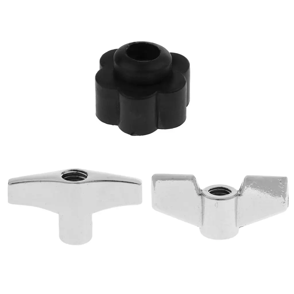 Heavy Duty Drum Cymbal Stand Wing Nut Zinc Alloy Plastic Replacement Part for Cymbals Accessories